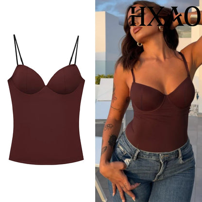 Corset Camisole Sans Manches — Haut Femme Sexy
