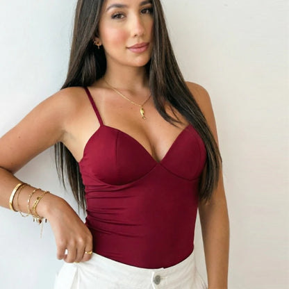 Corset Camisole Sans Manches — Haut Femme Sexy
