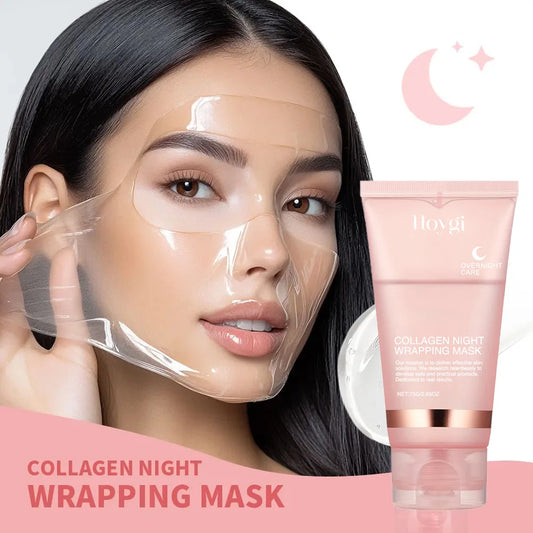 Masque de Nuit Hydratant au Collagène Coréen — Soin Régénérant